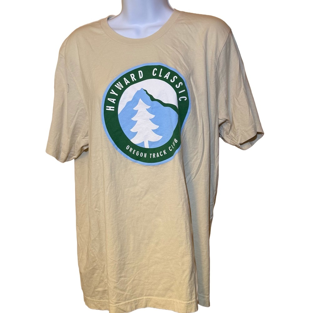 Oregon Track Club Hayward Classic Graphic T-Shirt Tan Large Tultex